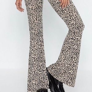 Nasty Gal stretch waist flare pants